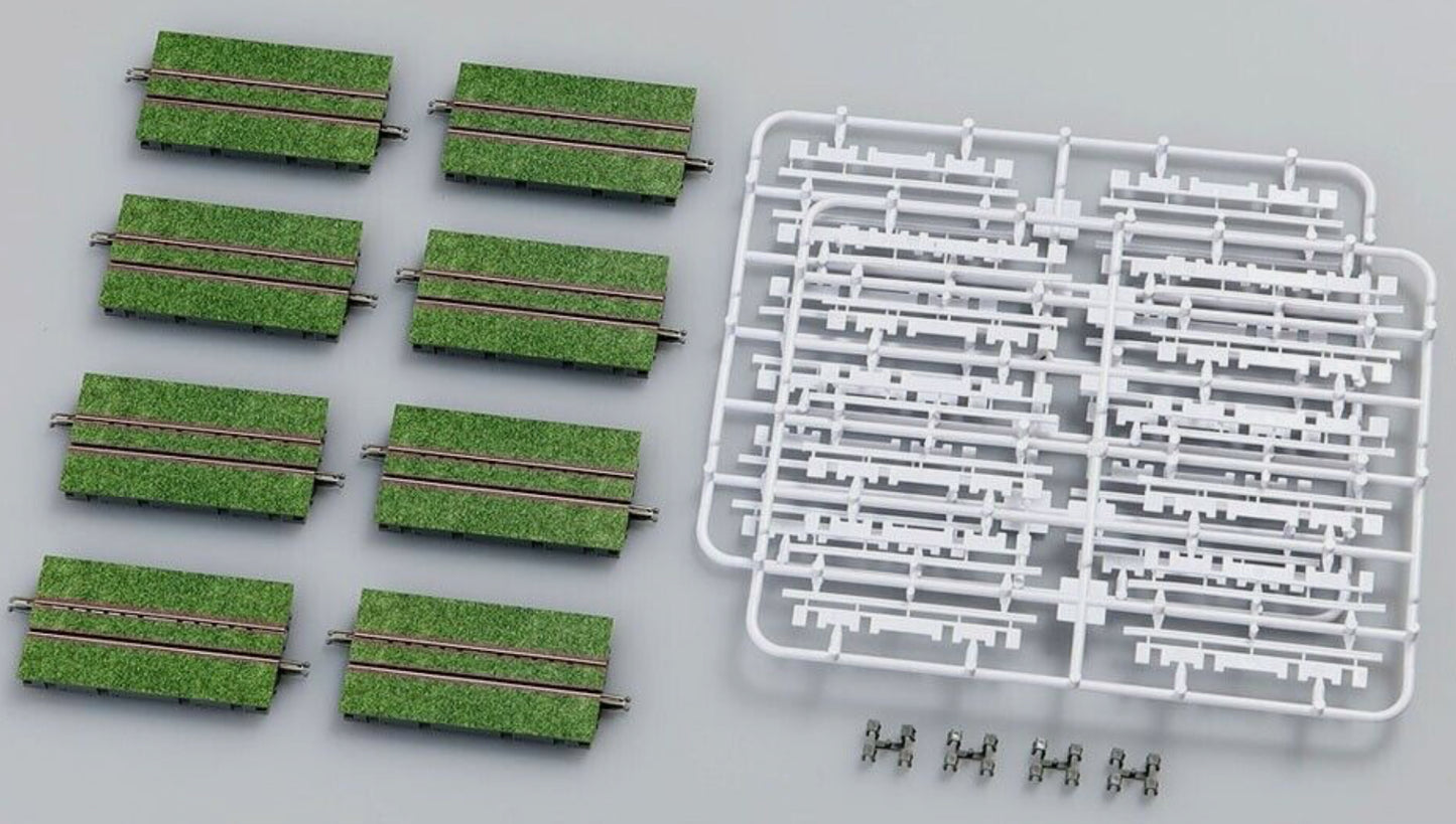 Tomix 1789 Wide Tram Straight Track S70-WT-G(F) (8 Tracks + Guardrails (N scale)